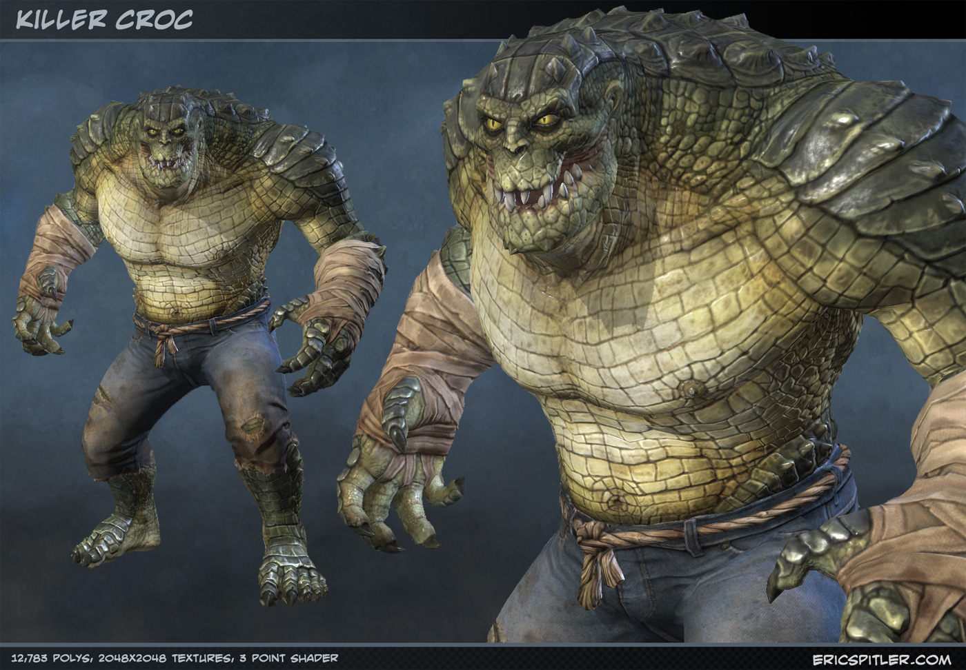 killercroc closeup